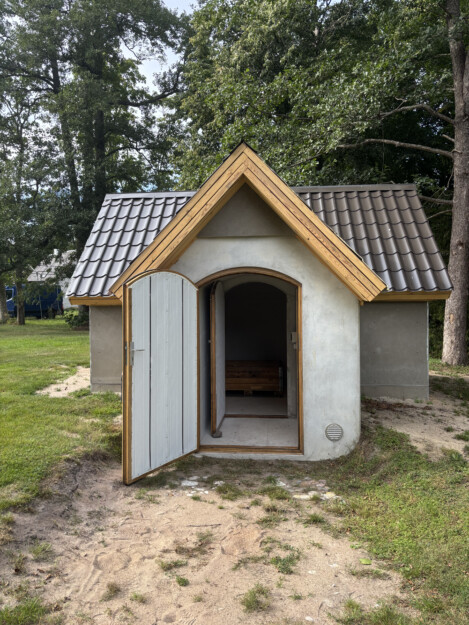 A cellar that looks like a little home